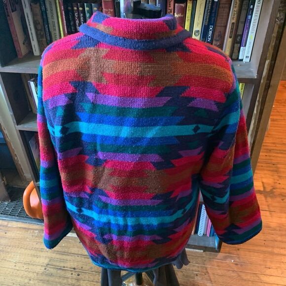 Worthington Petite vibrant vintage southwest Yellowstone double button thick LP - Picture 2 of 3